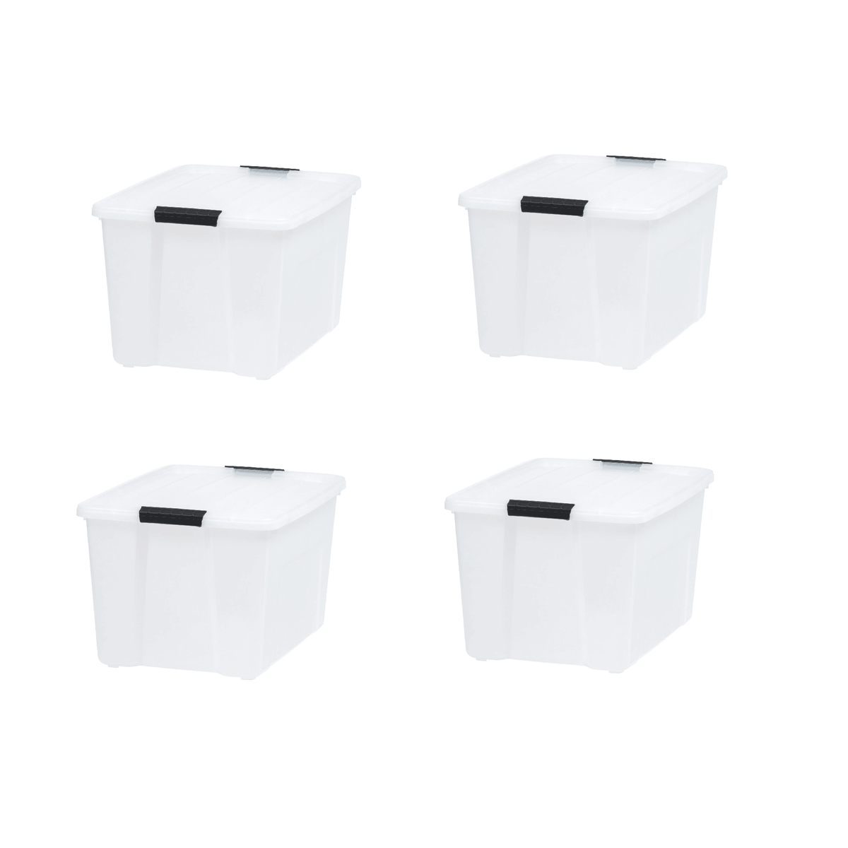 (2 pack)60 Qt. Plastic Storage Bins with Lids