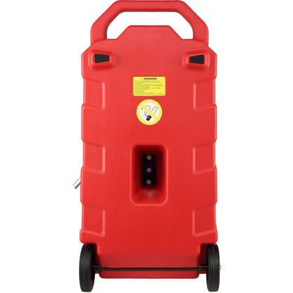 16 Gallon Fuel Caddy Portable Gas Storage Tank Container with Hand Pump