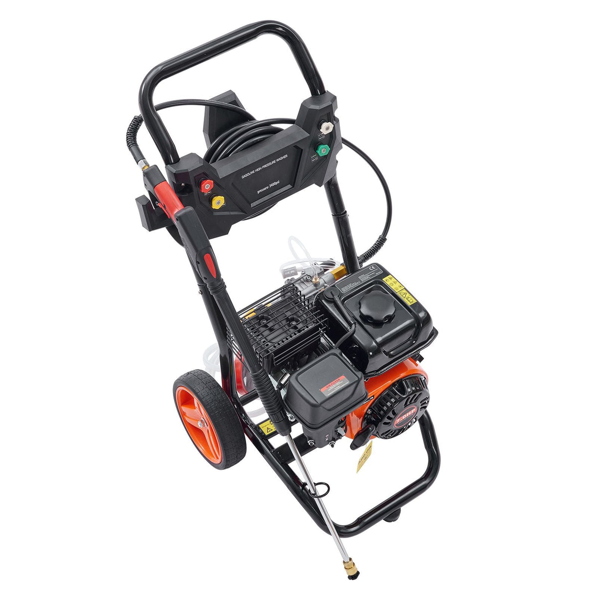 Gas Pressure Washer 3400 PSI 2.6 GPM Aluminum Pump Spray Gun and Extension Wand