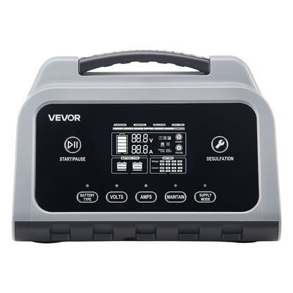 Smart Battery Charger, 16A, 6V-72V Lithium LiFePO4 Lead-Acid (Gel/AGM) Car Battery Charger