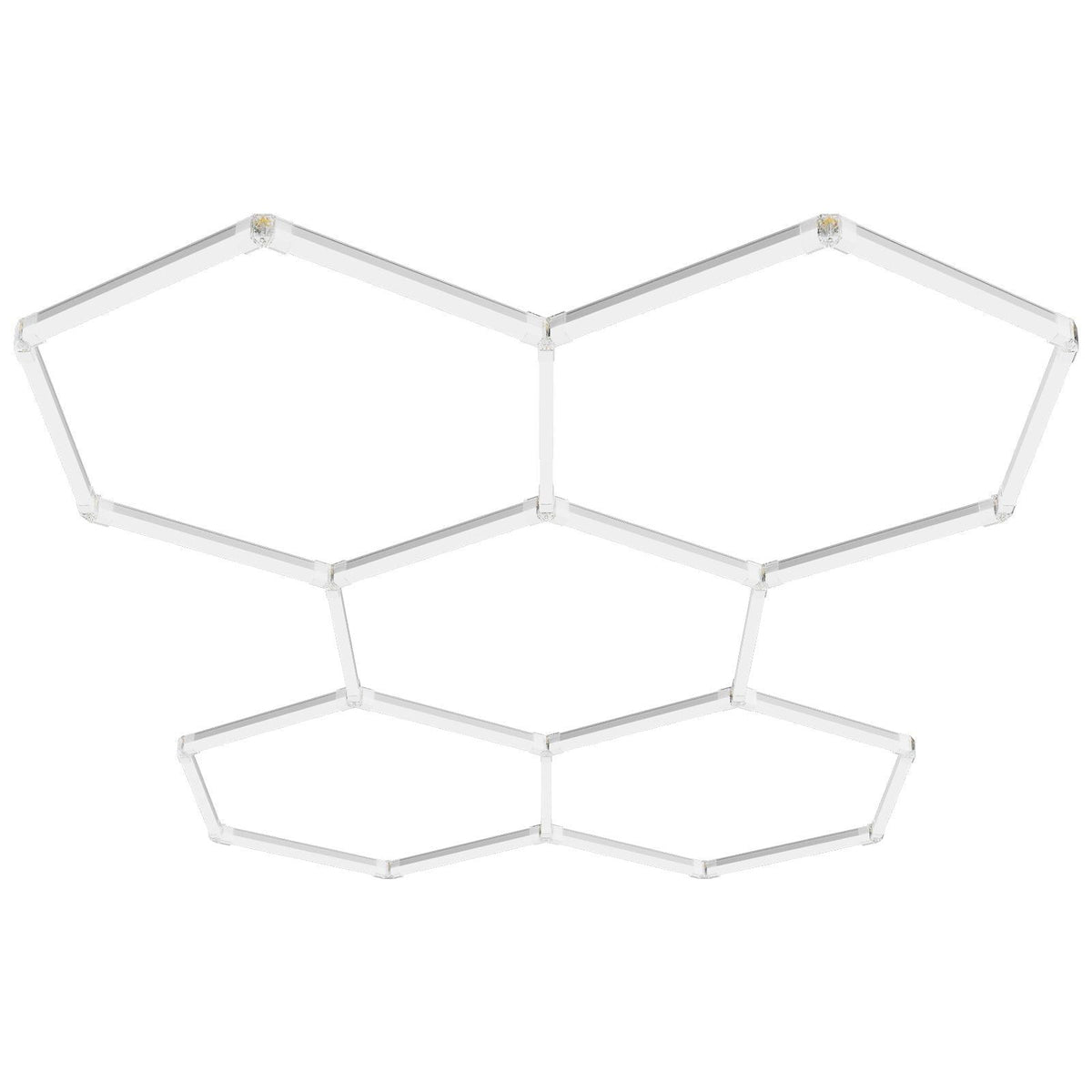 Hexagon Garage Lights 26,400LM 6500K 5 Grid Systems Honeycomb Garage LED Lights