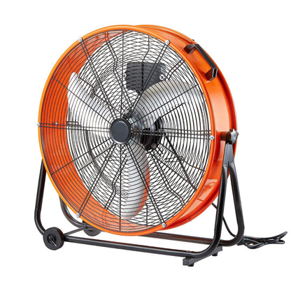 High Velocity 24 Inch Drum Fan Heavy Duty Commercial 3-Speed 8600CFM