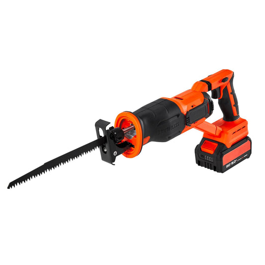 Cordless Reciprocating Saw 20V Variable Speed Reciprocating Saw with Battery, Charger, 8 Blades, and Carrying Bag