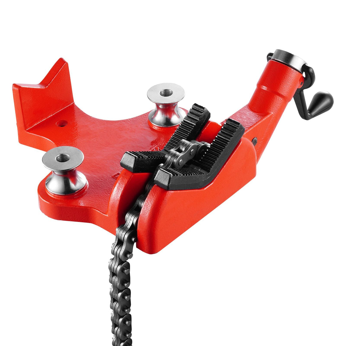 Heavy-Duty Pipe Chain Vise 1/2" - 8" Capacity Iron Base Clamping