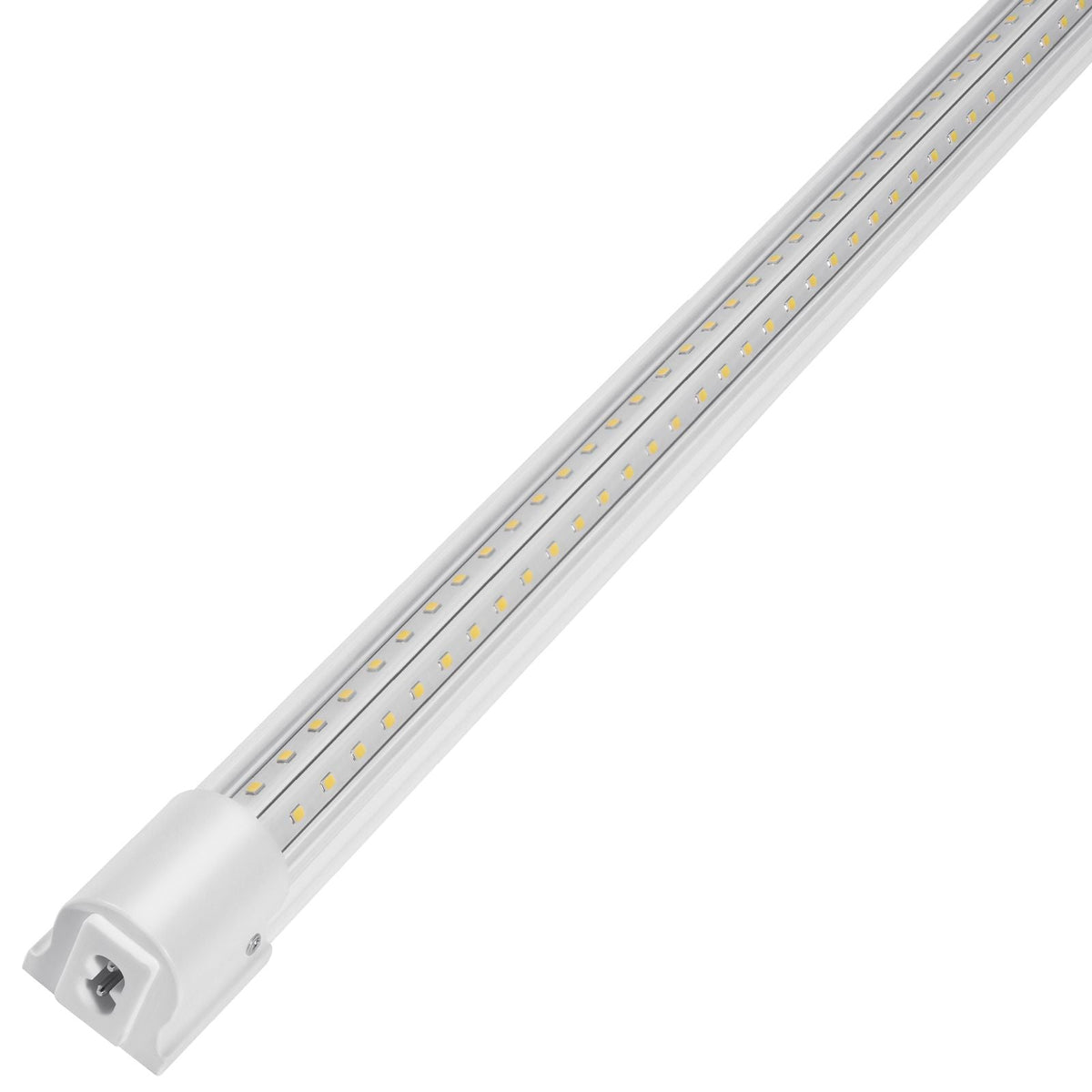 10 Pack LED Shop Light 8 FT 80W Linkable Light Fixture 10000 LM 59 in Power Cords with ON/OFF Switch