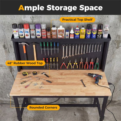 48" Heavy-Duty Workbench 2000LBS Capacity