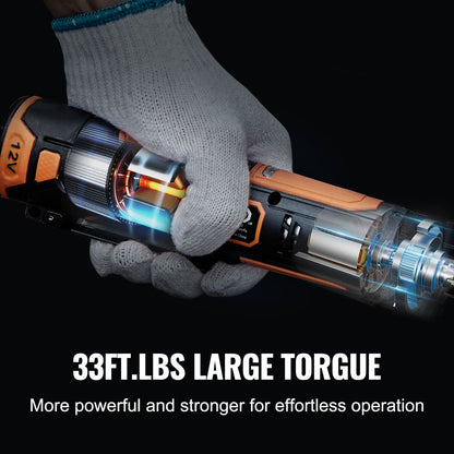 3/8" Cordless Electric Ratchet Wrench Set 12V Tool Kit