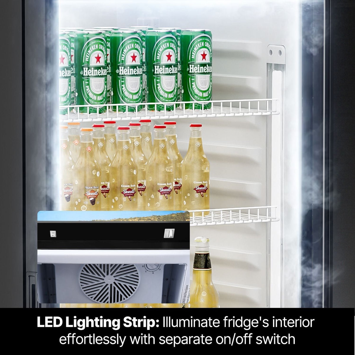 Commercial Merchandiser Refrigerator 6.9 CU.FT Refrigerator