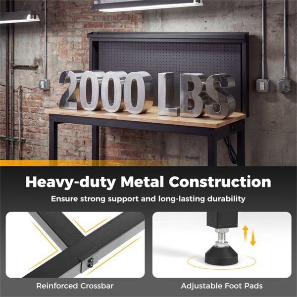 48" Heavy-Duty Workbench 2000LBS Capacity