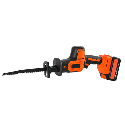 Cordless Reciprocating Saw 20V Variable Speed Saw with Battery Charger 8 Blades and Carrying Bag