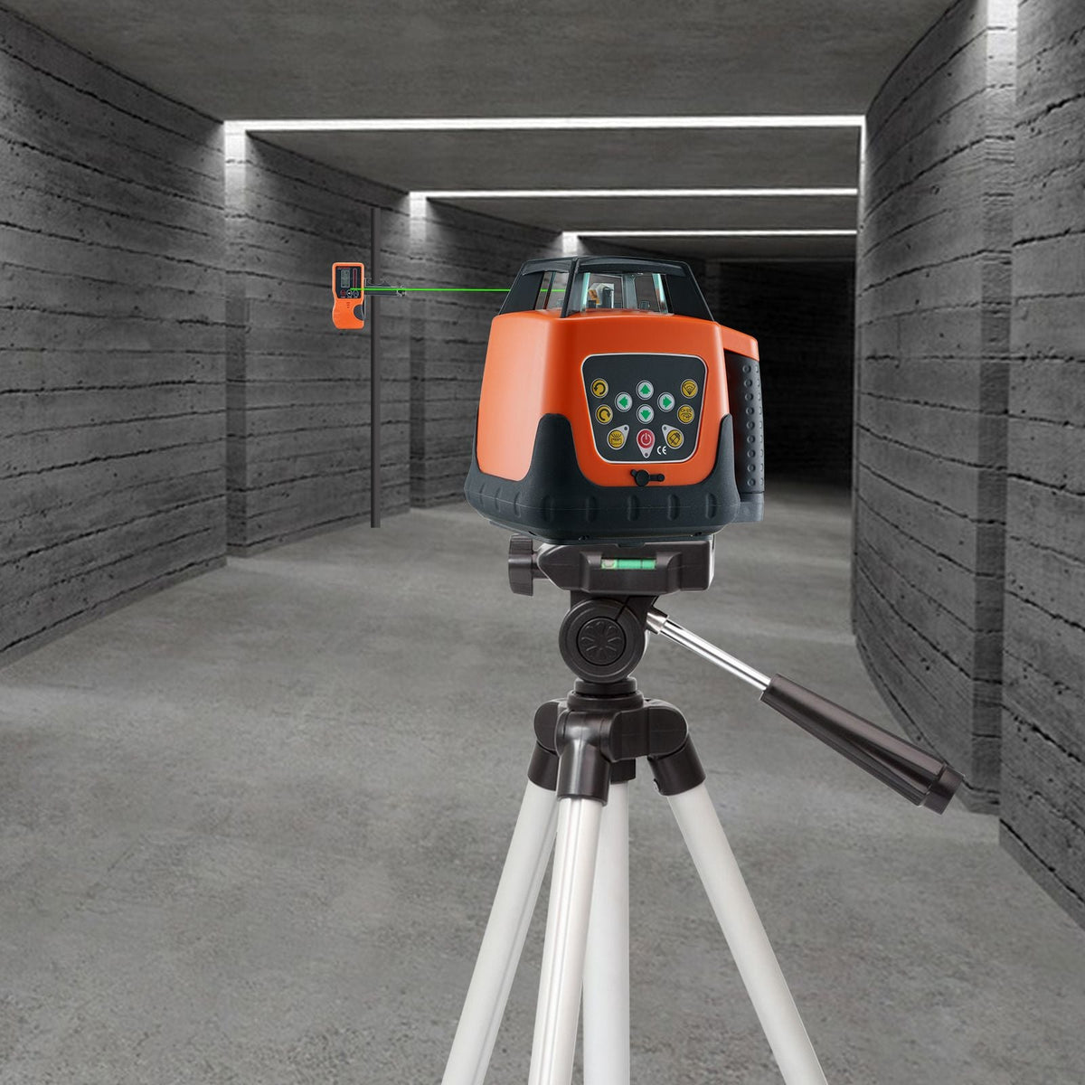 Laser Level 2000ft 360 Degree Self Leveling Green Cross Line Laser 5 Rotation Speeds & 4 Scanning Angles Adjustment IP66 Waterproof Remote Control Manual Self-leveling Mode Battery Included