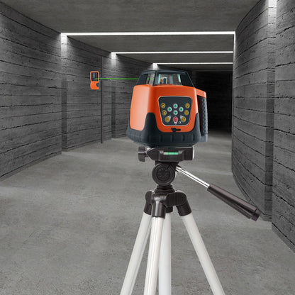 Laser Level 2000ft 360 Degree Self Leveling Green Cross Line Laser 5 Rotation Speeds & 4 Scanning Angles Adjustment IP66 Waterproof Remote Control Manual Self-leveling Mode Battery Included