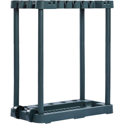 Garden Tool Organizer 10 Slots Yard Tool Rack for Garage Organization and Storage