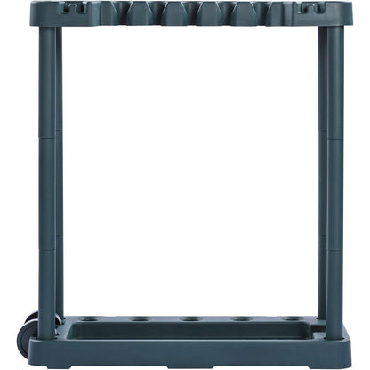Garden Tool Organizer 10 Slots Yard Tool Rack for Garage Organization and Storage