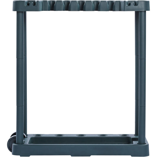 Garden Tool Organizer 10 Slots Yard Tool Rack for Garage Organization and Storage