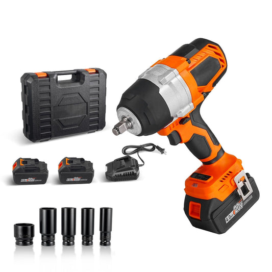 1/2 in Cordless Impact Wrench High Torque 20V Electric Impact Wrench Brushless Motor