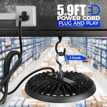 LED High Bay Light 150W 21000LM LED Shop Lights 5000K