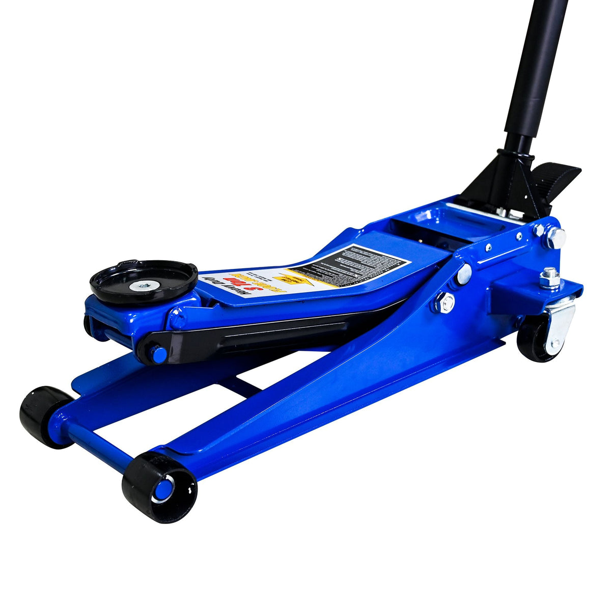 3T Heavy Duty Horizontal Double Pump Floor Jack Dual Piston Quick Lift 3 Ton (6,600 lb) Capacity