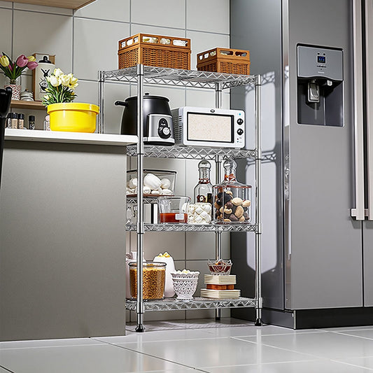 1000 lbs Storage Shelving Steel Heavy Duty 4-Tier Steel Organizer