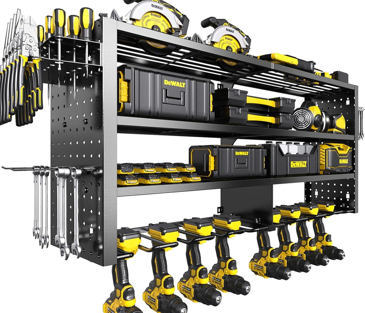 Power Tool Organizer Wall Mount Load 400 lbs