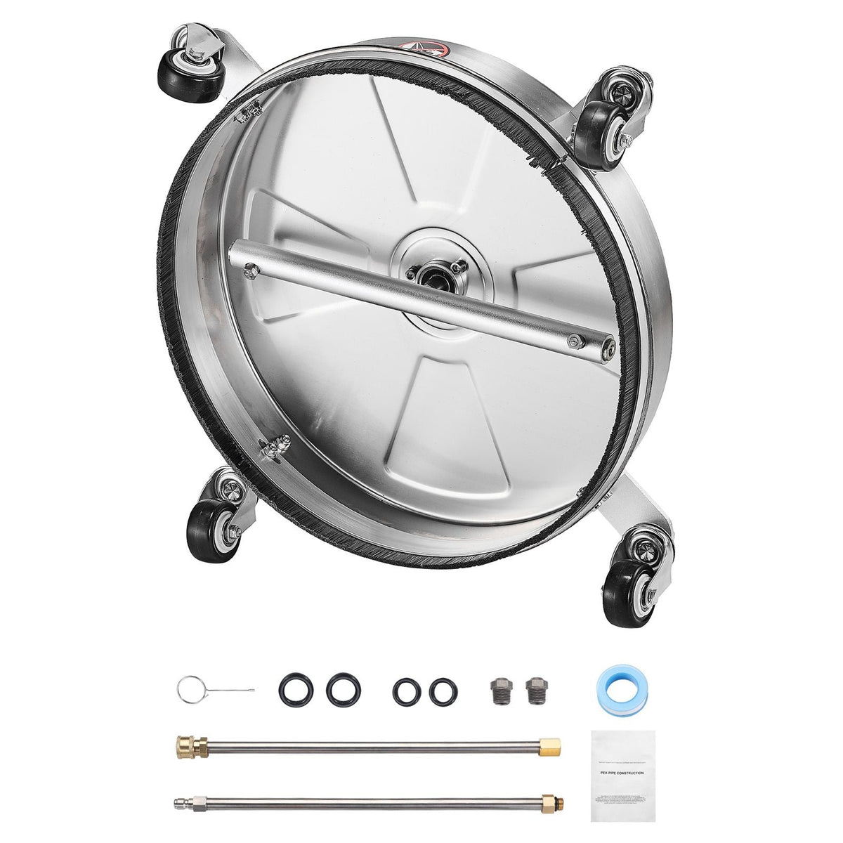 16.5" Pressure Washer Surface Cleaner Stainless Steel Pressure Washer Attachments 4000 Max PSI