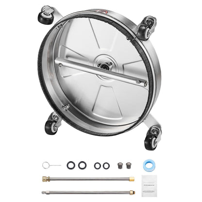 16.5" Pressure Washer Surface Cleaner Stainless Steel Pressure Washer Attachments 4000 Max PSI
