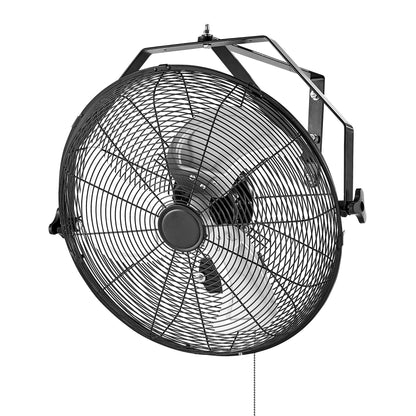 18 Inch Industrial Wall Mount Fan High Velocity 4000 CFM Fan with 3 Speeds