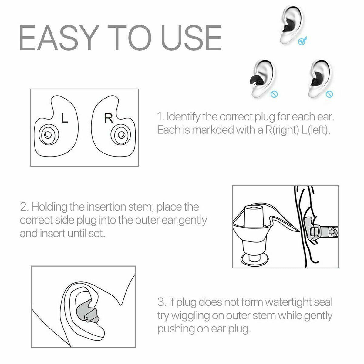 5/10 Pairs Soft Silicone Ear Plugs