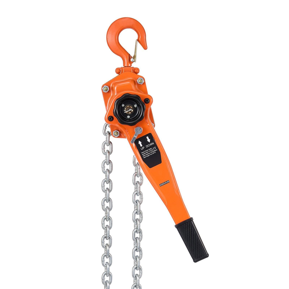 Heavy Duty Manual Lever Chain Hoist 1-1/2T 3300LBS Capacity Come Along 20FT Lift G80 Alloy Steel Chain