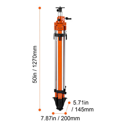 Laser Level Tripod Stand 5/8"-11 Thread Mount 45.07-114.37 in Adjustment Heavy Duty Survey Tripod with Level Bubble & Diffusion Limiter