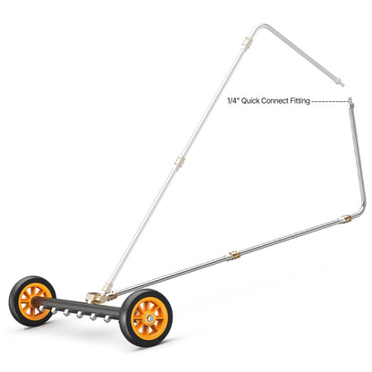 24" Pressure Washer Undercarriage Cleaner Stainless Steel Surface Cleaner for Pressure Washer 4000 Max PSI