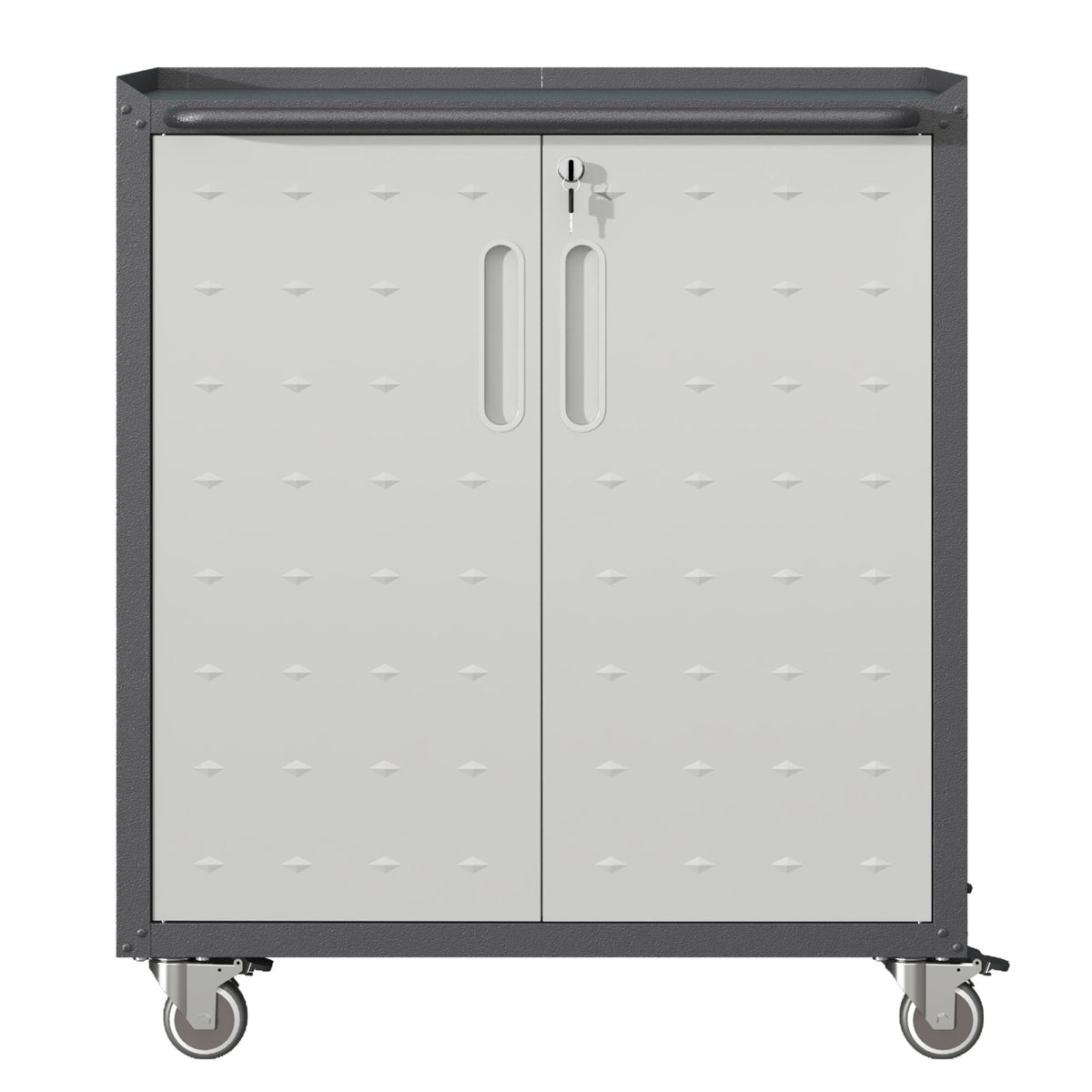 Heavy-Duty Metal Garage Storage Cabinet with Wheels