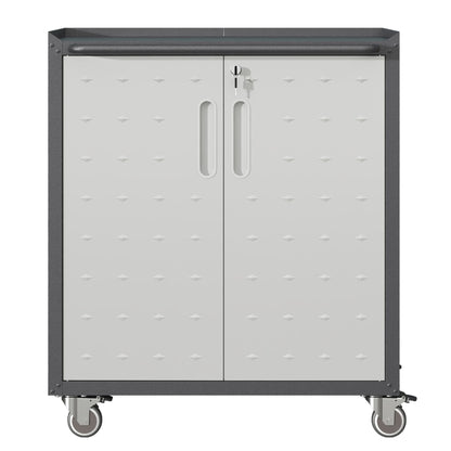 Heavy-Duty Metal Garage Storage Cabinet with Wheels
