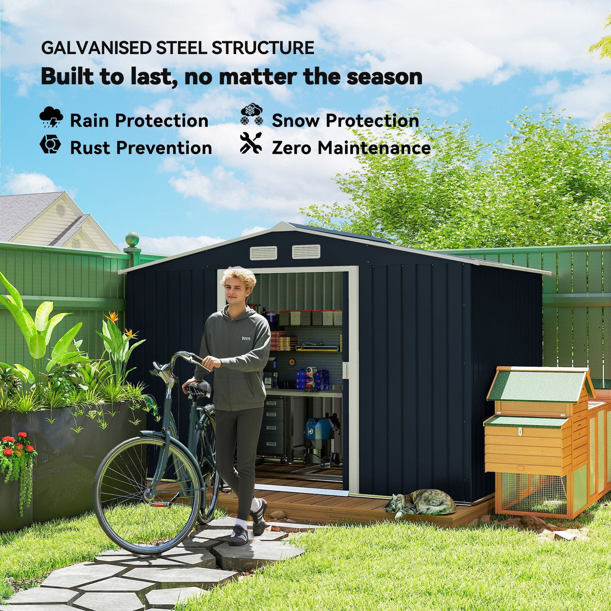 9' x 6' Outdoor Storage Shed