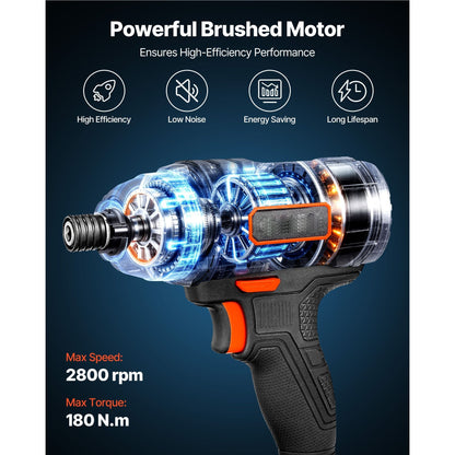 Impact Driver 1/4 Inch 20V Cordless Impact Driver Kit with Battery and Charger