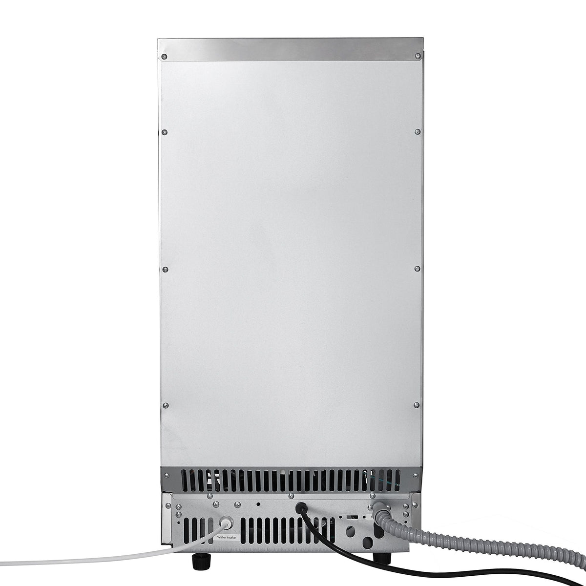 Commercial Ice Maker Machine 100lbs/24h with 28Lbs Storage Stainless Steel Freestanding & Under Counter Ice Maker