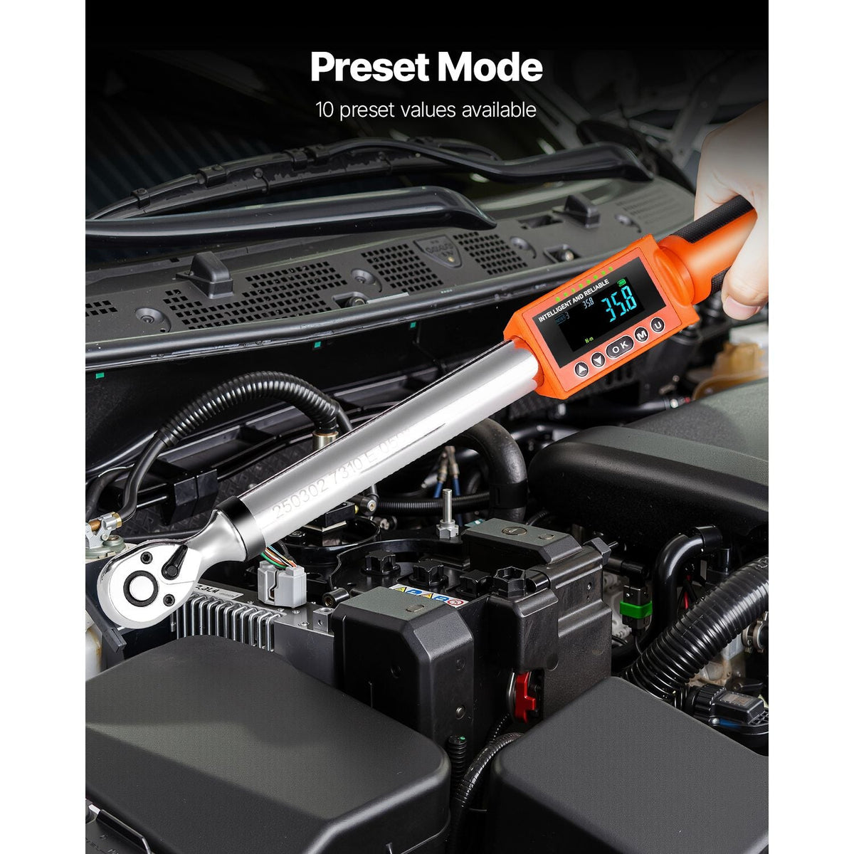 Digital Torque Wrench Set 1/2 & 3/8 Inch Drive Electronic Torque Wrench