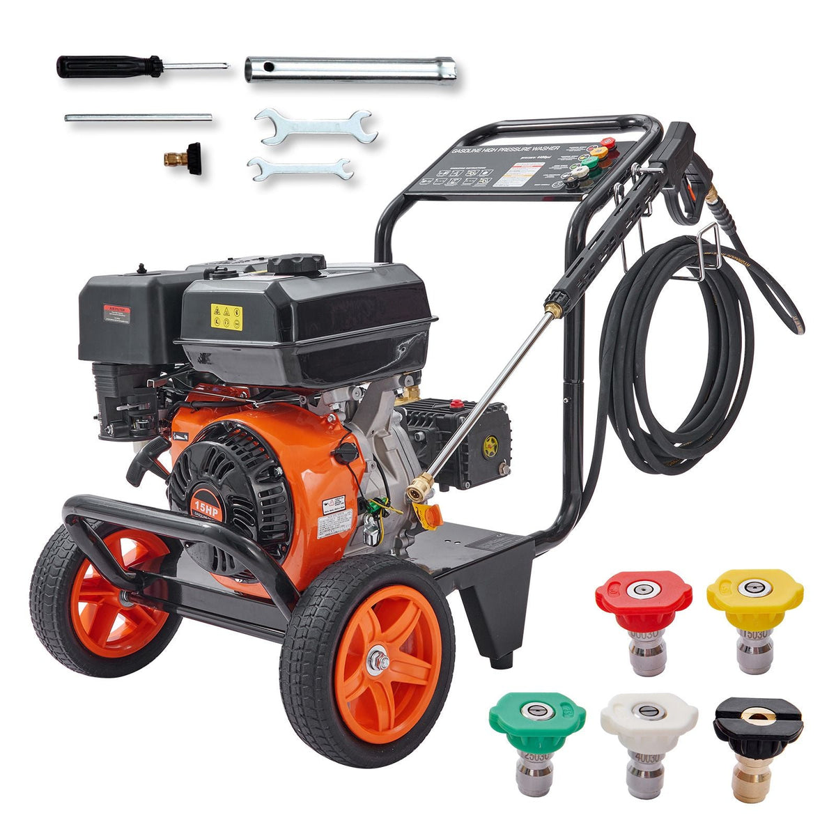 Gas Pressure Washer 4400 PSI 4.0 GPM Spray Gun and Extension Wand