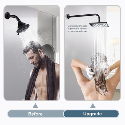 16 Inch L-Shaped Stainless Steel Shower Arm Extension for Rainfall Shower Heads