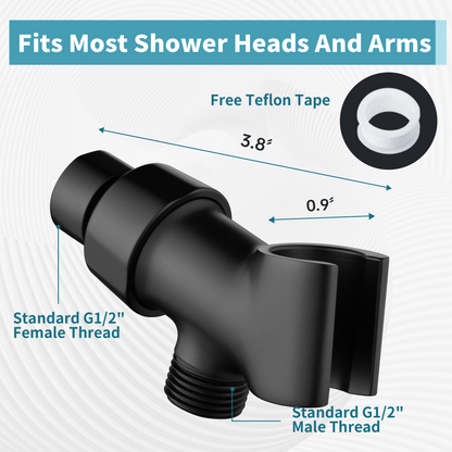 All Metal Shower Head Holder for Handheld Shower Head, Universal Bracket