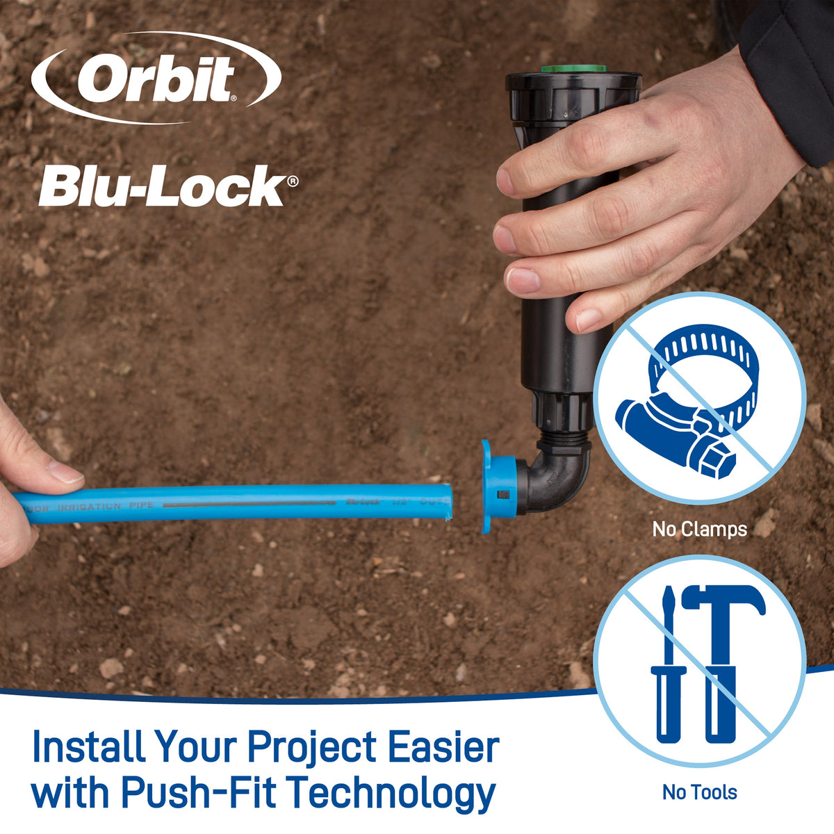 1/2" Blu-Lock x 1/2" MPT Tee 31979