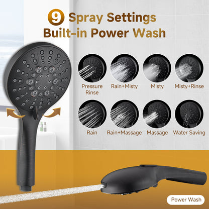 Shower System With Rain shower and Handheld Shower head,Hose