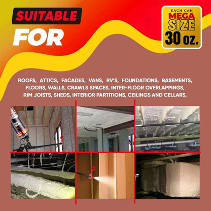 Mega Spray Foam Kit - 30oz Bulk Pallet | IxirPro