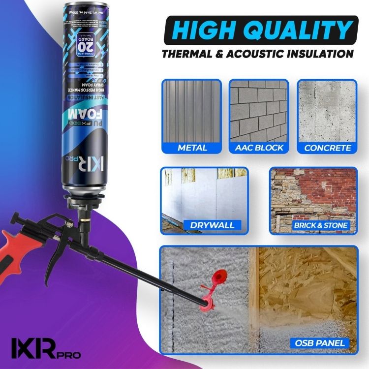Spray Foam Insulation Complete Kit - DIY Closed Cell Sealant | IxirPro