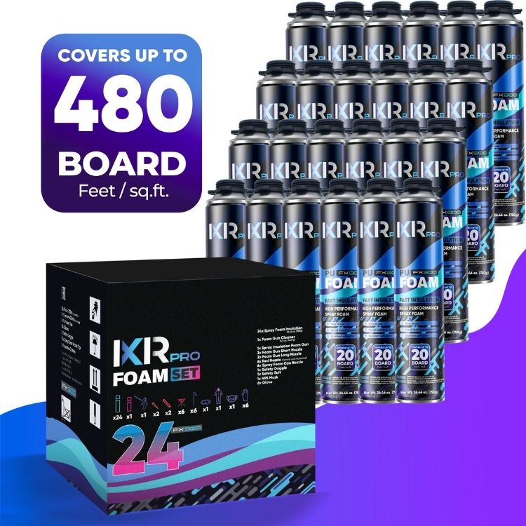 Spray Foam Insulation Complete Kit - DIY Closed Cell Sealant | IxirPro