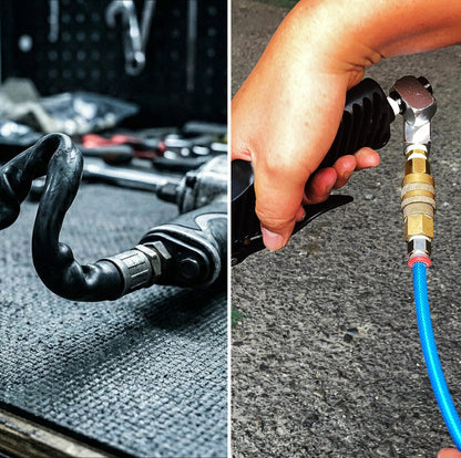 Professional Swivel Air Connector Kit - 120 PSI with Teflon Seal & Male Adapter (AI-112-1)