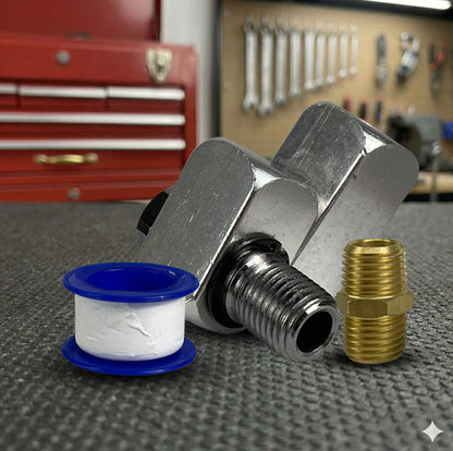 Professional Swivel Air Connector Kit - 120 PSI with Teflon Seal & Male Adapter (AI-112-1)