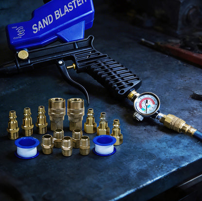 15-Piece Quick Connect Air Compressor Fitting Kit - Professional Grade Brass NPT Connections Set with Storage Case
