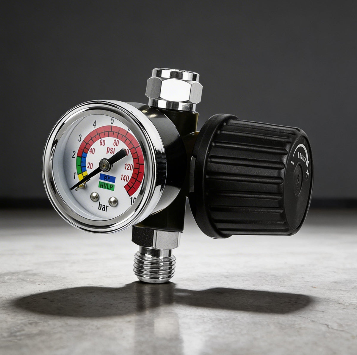 Professional Air Pressure Regulator with Gauge - Heavy Duty 140 PSI Compressor Control (AR-02)