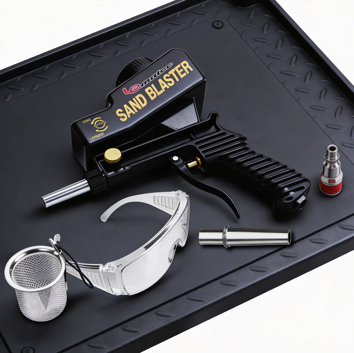 Professional Sandblaster Kit - 150 PSI Multi-Media with Control Valve